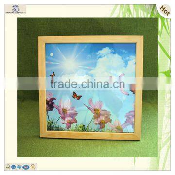 square shape collage picture leg wood photo frame