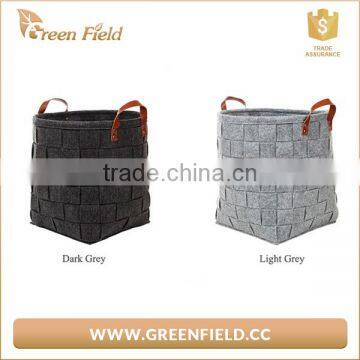 Weaving Storage Basket Felt Handmade Bag photo-3