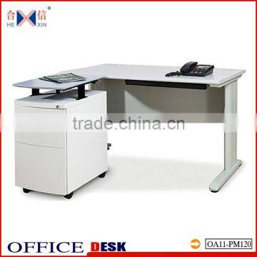 Metal Office Furniture Wooden Computer Desk Signle Side Desk Staff Table photo-3