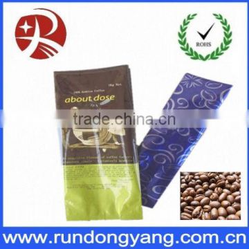 aluminum foil bag for coffee with stand up pouch