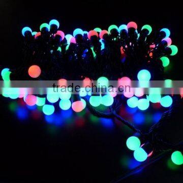 Commercial Christmas color changing small/big ball string light outdoor decoration RGB LED ball