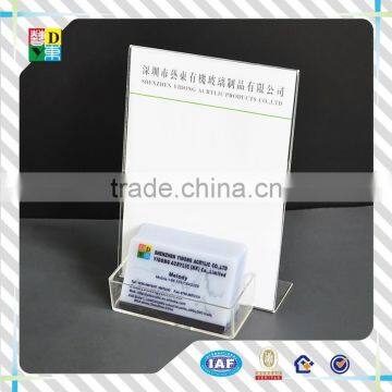 2015 hot sale newest acrylic table menu holder/custom design acrylictable tent with high quality China manufacturer low price