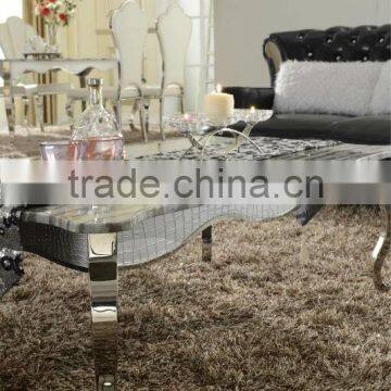 Marble Top Stainless Steel Leg Coffee Table Side Table B105