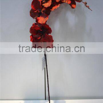 Home Garden Decoration 90cm Hight Red Gold String Ascocenda Artificial Wedding Flowers EQDL03 0402 photo-3
