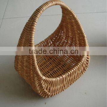 Willow Gift Basket With Handle&fruit and Vegetable Basket