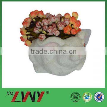 Indoor decoration cheap white custom fiberglass flower pot sale