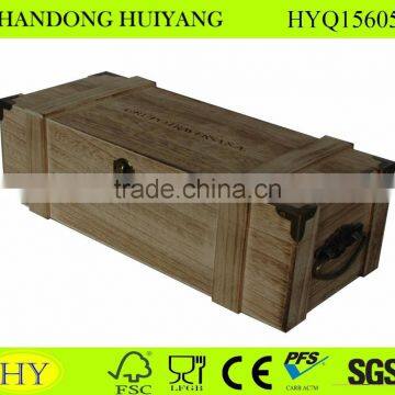 Unifinshed Antique wooden wine box