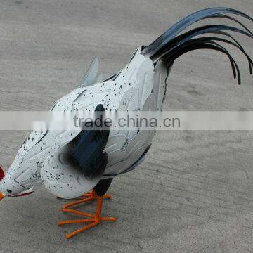 Metal Rooster Outdoor Garden Decor photo-2