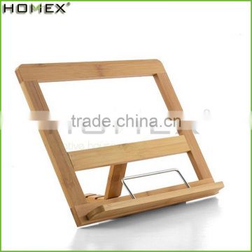 Bamboo cook book reading stand for kitchen Homex-BSCI