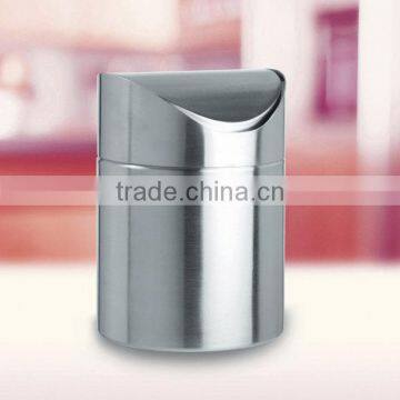 Stainless steel table dustbin