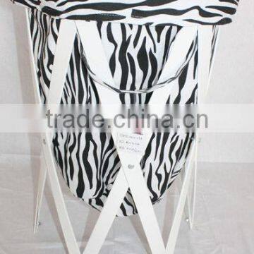 shabby chic zebra pop up laundry nets