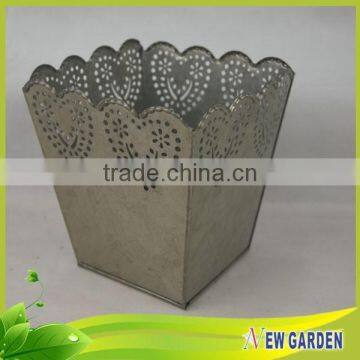 Widely Application Balcony Beautiful Metal Led Light Flower Pot photo-5