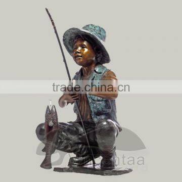Boy Fishing Fountain VSF-N013A photo-3