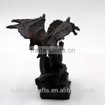 Custom High Quality Resin Black Dragon Statue Deocration for Sale photo-5