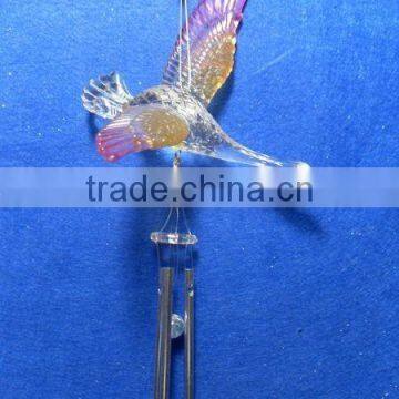 Spring Summer Acrylic Bird Metal Wind Chime Aeolian Bells photo-3