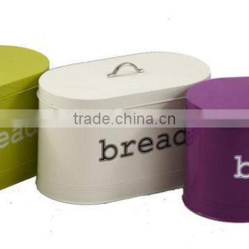 Oval shape Bread Bins in White/Blue/Purple/Pink color