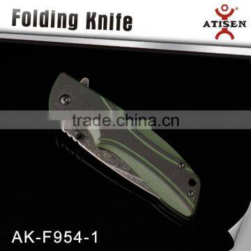 G10 Handle Folding Knife Outdoor Camping Hand Tools photo-4