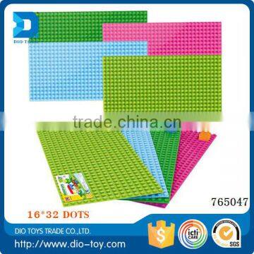 new toys for kid 2016 4 colors BIG SIZE 16*32 dots. Plastic toy brick base plate compatible