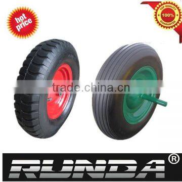 16 inch Pneumatic plastic rims and rubber wheel 4.00-8