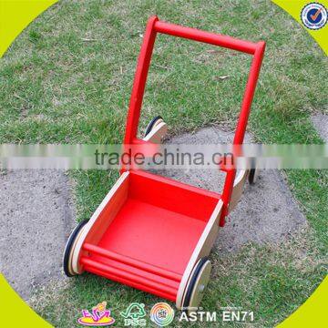 Wholesale Educational Red Wooden Toddler Walker Hot Sale Wooden Toddler Walker Useful Wooden Toddler Walker W13C013 photo-2