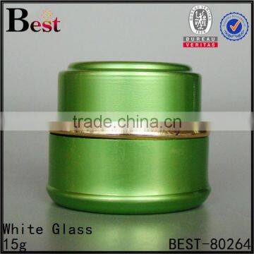 10g 20g 30g 50g Metal Cosmetic Aluminum Jar Custom Black Green Purple Silver Red Color Glass Cream Jar photo-6