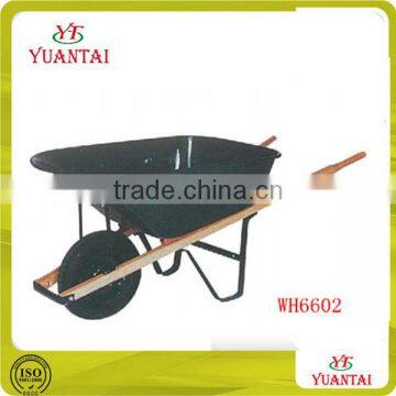 Garden metal tray wooden handle wheel barrow WH6602 manufacture