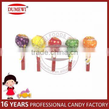 Assorted Fruit Hard Lollipop Candy With Whistle Toy photo-2