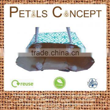 Hot Exclusive Floral Print Cotton Canvas Beach Bag With Twisted Rope Handle - Hanging Zip Pocket-made From Natural 12 Oz Canvas photo-5