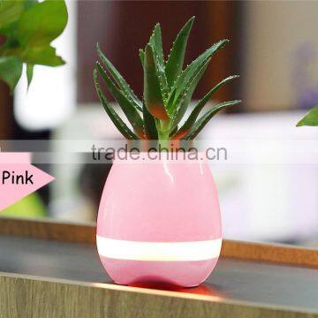 UCHOME New Plastic Flower Pot Bluetooth Speaker Smart Flower Pot Mini Speaker Music Flower Pot For Office And Home photo-4