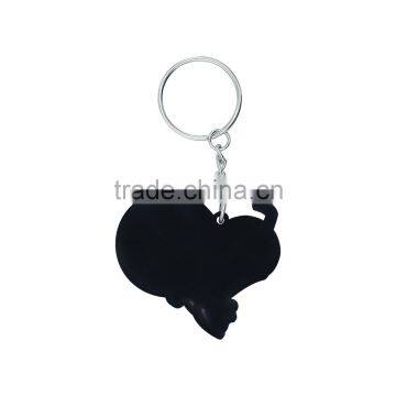 2017 New Keychain China Supplier Rubber Custom Pvc Silicone Keychain Keyring Gift photo-2