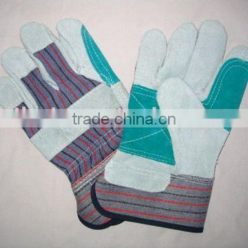 cow leather double palm work glove