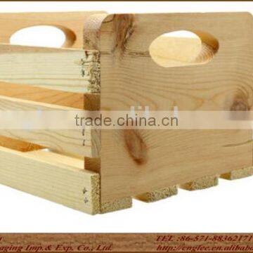 natural material promotional gift wood crate without painting