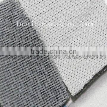 tricot mesh fabric+ pu foam+BK mesh fabric/cloth for shoes making