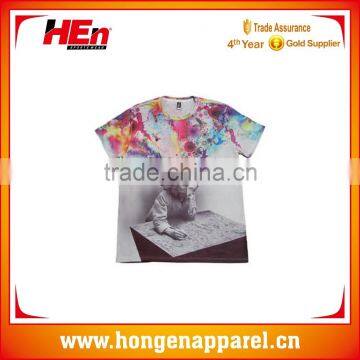 Hongen apparel custom t shirt sublimation printing shirts custom compression shirt