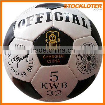 Cheap PU football Size 5 soccer balls stock, 150710V