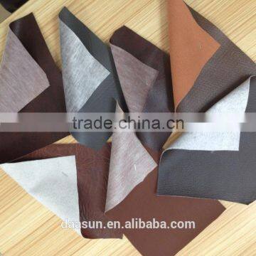 B Grade Pvc Artificial Stocklot , Pvc Synthetic Leather Stocklot for Furnitures and Car Seat and so on photo-2