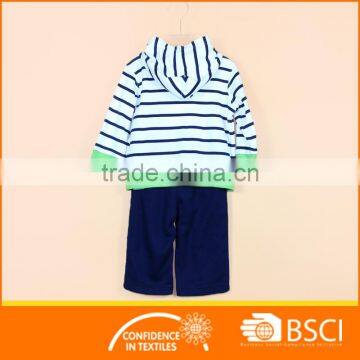 Stripe Printed Jersey 2pcs Baby Sport Cloth Set photo-2