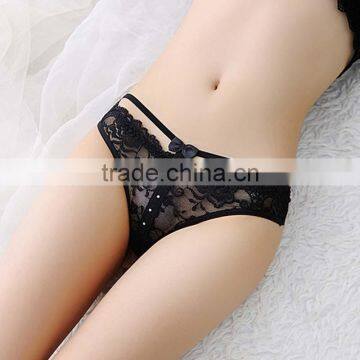 Stock New Women Lace Sey Panties Knickers Bikini Lingerie Underwear Hollow Flower Lover Rose Thongs Underwear Women Briefs Girls photo-4