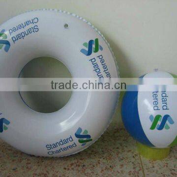 customised logo printing inflatable floating circle