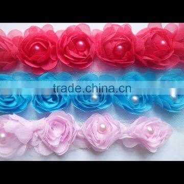 Beautiful Wholesale Chiffon Flower, Rosettes Flowers, Shabby Chiffon Flower for Headwear/Garment/Dress/Wedding /decoration photo-3