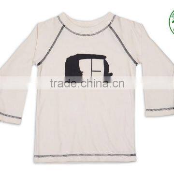 Organic Cotton Reglan T Shirt With Auto Print