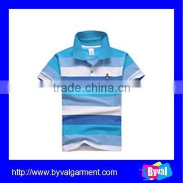 Low Price Clothes for Children Fashion Cheap Stripe Kids Polo Shirt Wholesale photo-2