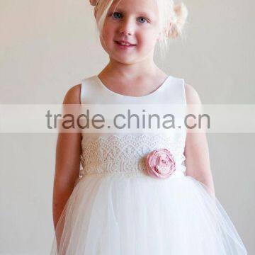 2017 latest design baby girl wedding dress custom made party dresses