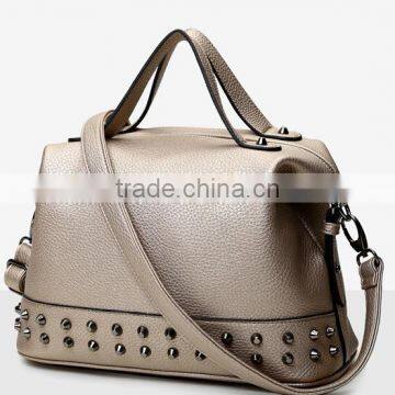 2016 European style studded decoration ladies girls bags