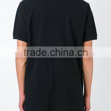 Mens Special Black Cotton Polo Shirt Printing With Skull photo-3