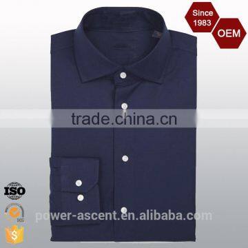 OEM Brand Logo Latest Design Trim Fit Dress Shirt photo-4