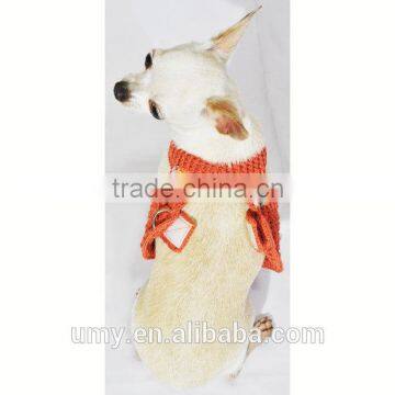 Velcro Dog Harness Vest Handmade Crochet Earth Colorful Pet Leash Comfy for Puppy Teacup Chihuahua photo-4