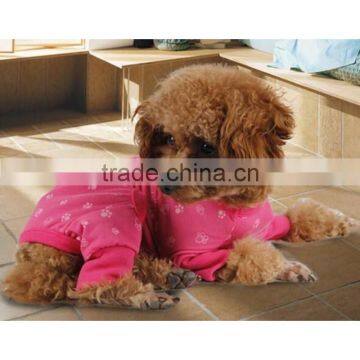 fashional pink dog onesie dog apparel