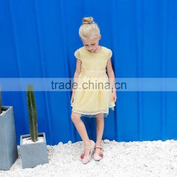 S17615A 2017 Fancy Kids Ruffle Raglan Girls Cotton Frocks Designs Dresses photo-3