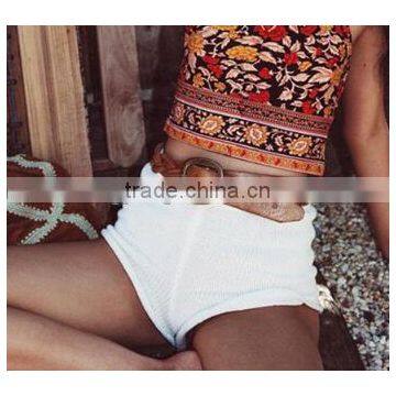 Runwaylover 5029 High Quality Ladies Crochet Beach Shorts photo-2